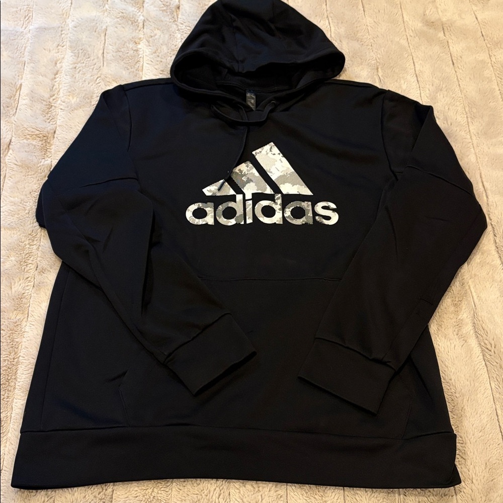 Adidas Black Hoodie with Logo